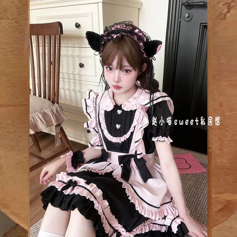ロリータ コスプレ 2024 新作 メイド服 可愛らしい セーラー服