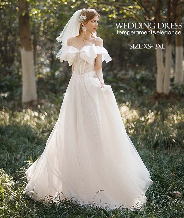 ウエディングドレス 二次会 オフショルダー パーティードレス プリンセス ロングドレス イブイングドレス 演奏会 発表会 レディース 結婚式 ワンピース 大きいサイズ 上品 フォーマル お呼ばれ 成人 6,953円