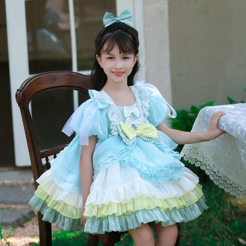 ガールズドレスフェスティバルパフォーマンスドレスプリンセスドレス子供チュチュドレス