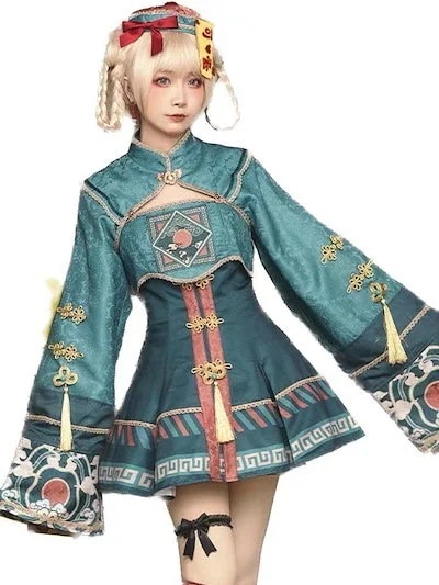 ゾンビ服ロリータJSKハロウィンコスコスプレデイリードレス 仮装