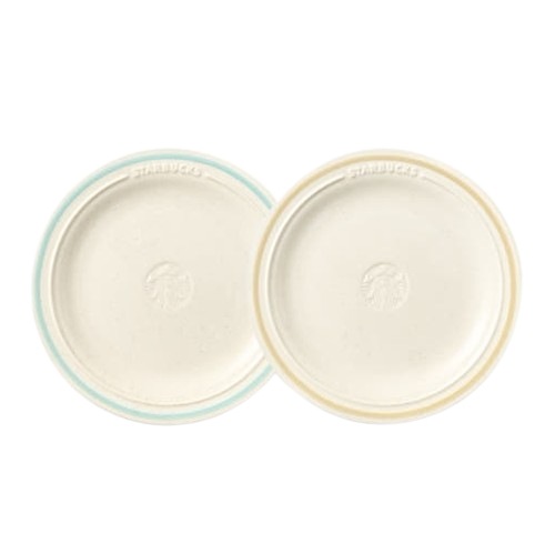 韓国限定 カフェ風 スタイルデザートプレート 20cm 2枚セット おしゃれ食器 スタッキングタイプ