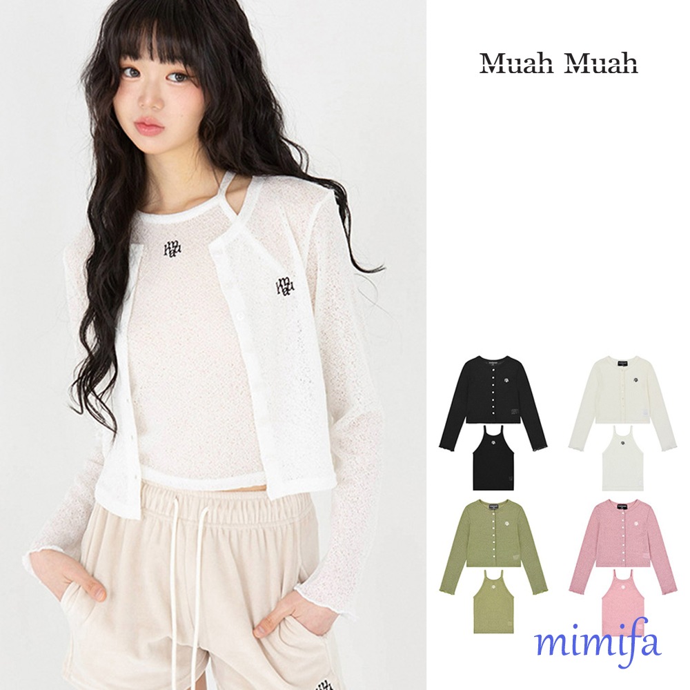 カーディガン ホルターネック ノースリーブ