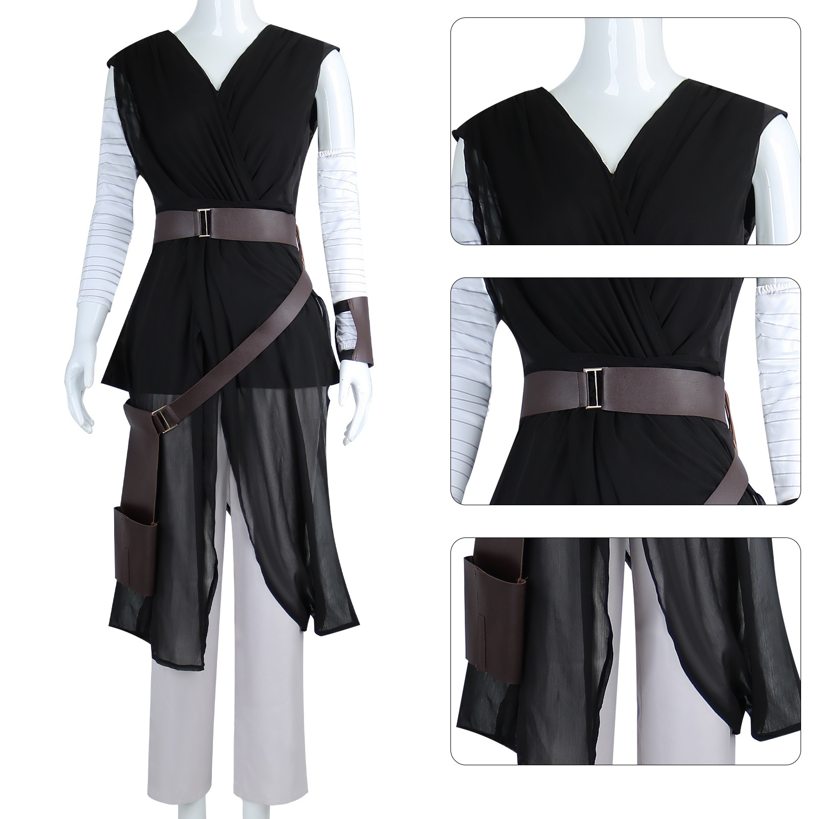 【2025新作】コスプレ 仮装スターウォーズコスプレジェダイサムライレイコスプレ服ハロウィン二次元コスプレ イベント用品