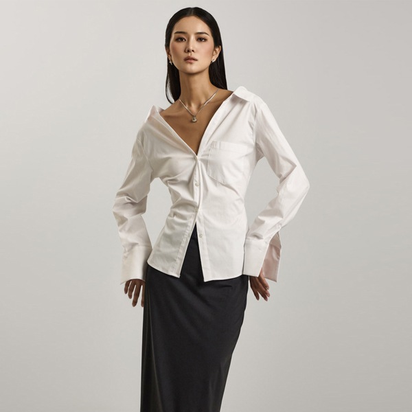 S740 オフショルダー シャツ