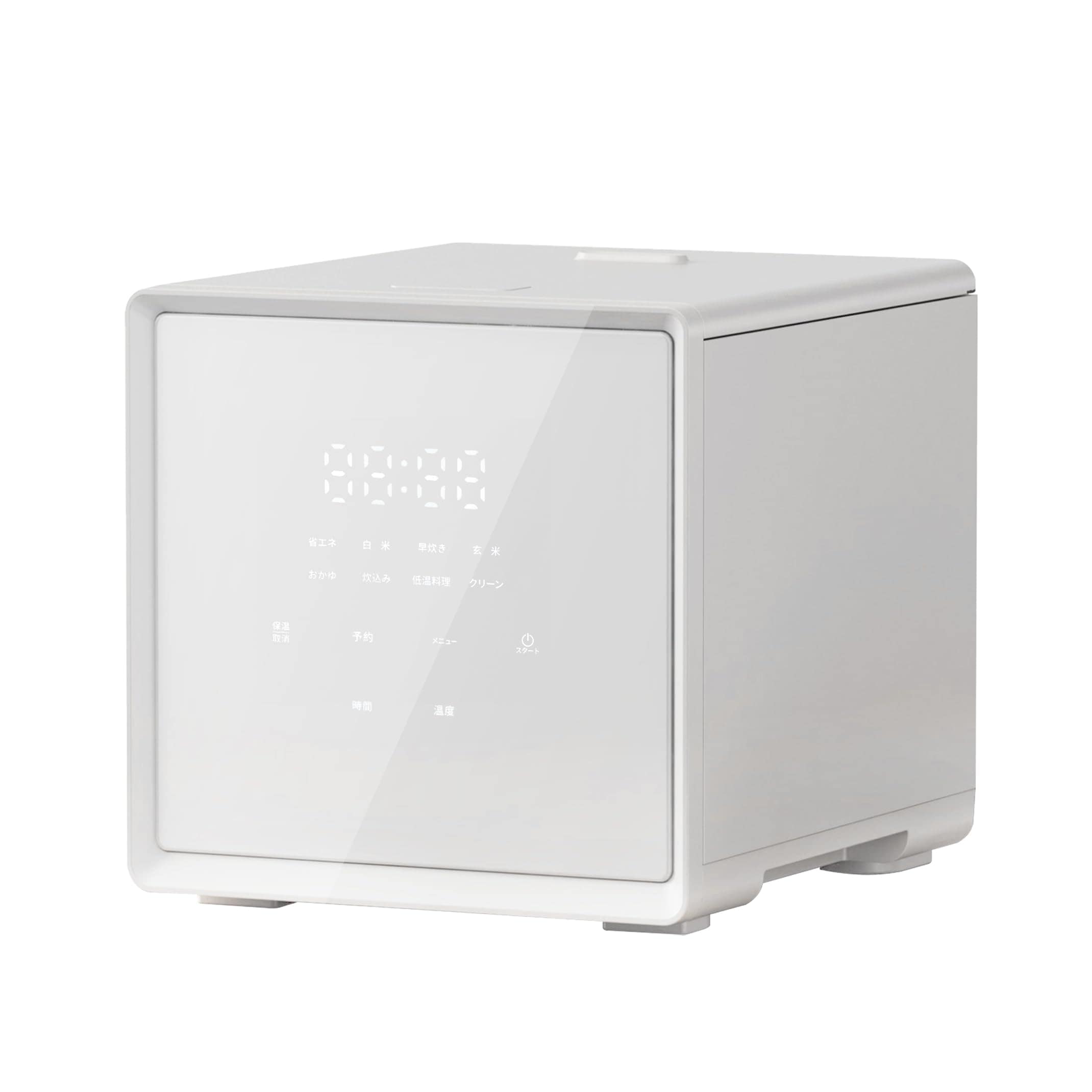 [山善] 炊飯器 一人暮らし 4合 マイコン式 二人暮らし 3.0mm厚釜 低温調理 炊き分けメニュー6種 保温 予約 玄米 クリーニングモード搭載 ホワイト YJS-CM072(W)