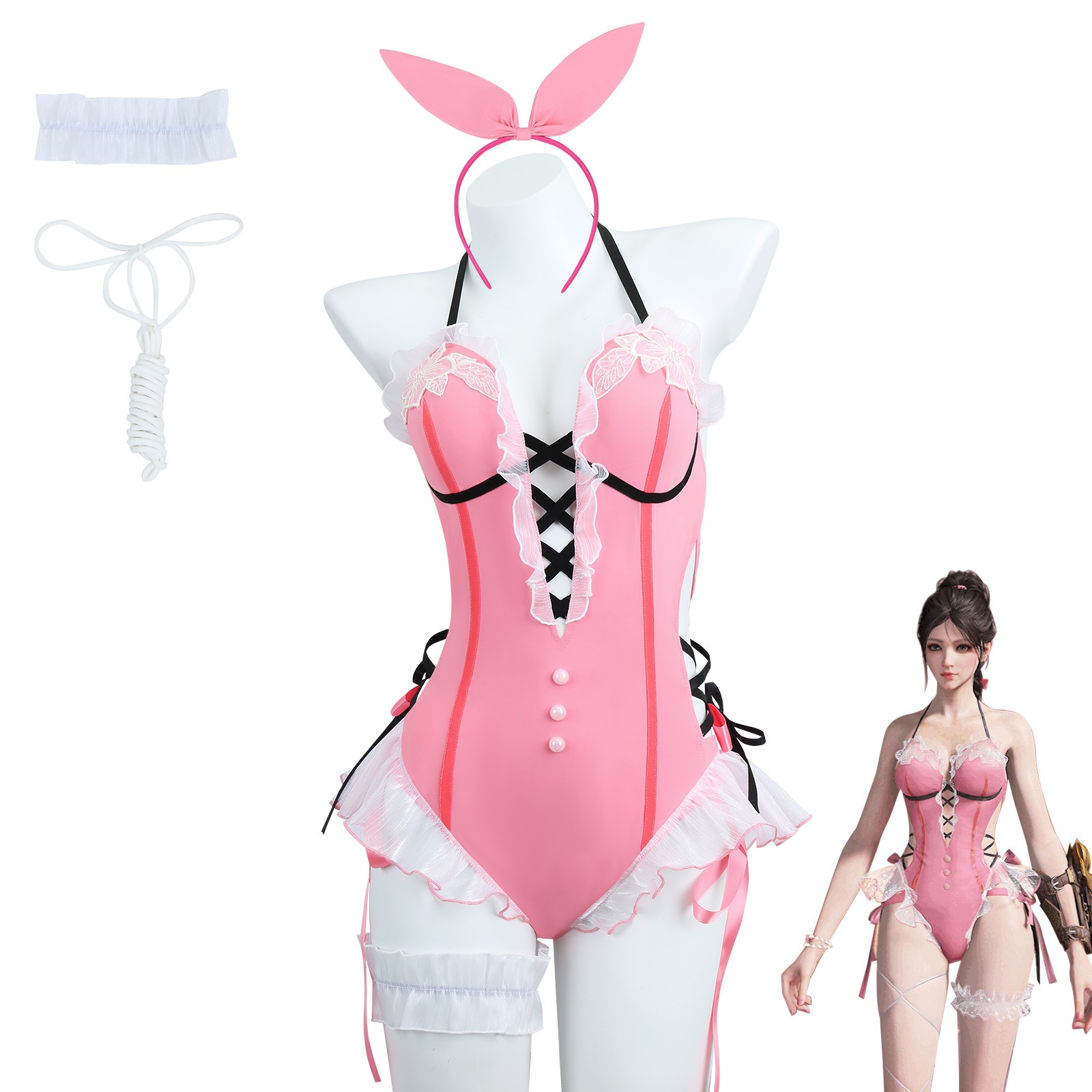 永劫無間cos服沈妙水着コスプレ初夏绯苺かわいい甘いセクシー水着cos服装