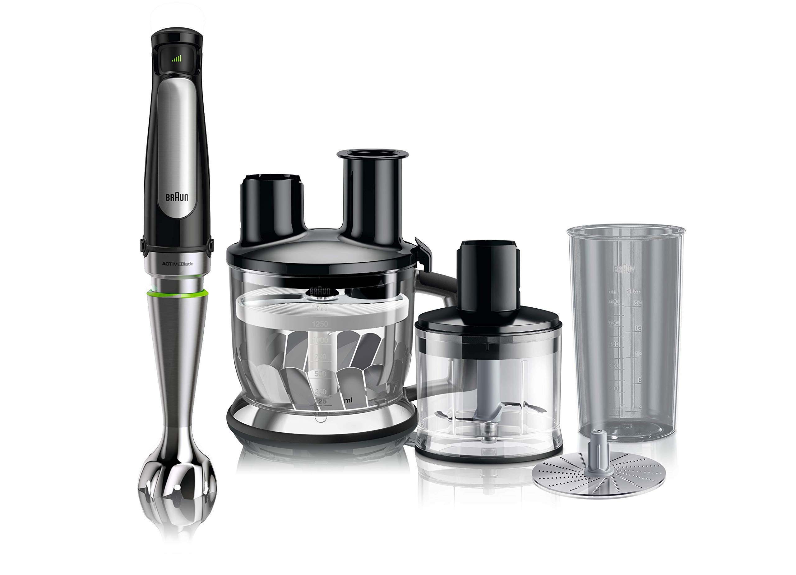 ブラウン ハンドブレンダー マルチクイック7 MQ7080XG 簡単操作 時短 離乳食 下ごしらえ スムージー スープ つぶす 混ぜる スライス せん切り きざむ みじん切り こねる 大根おろし 1台