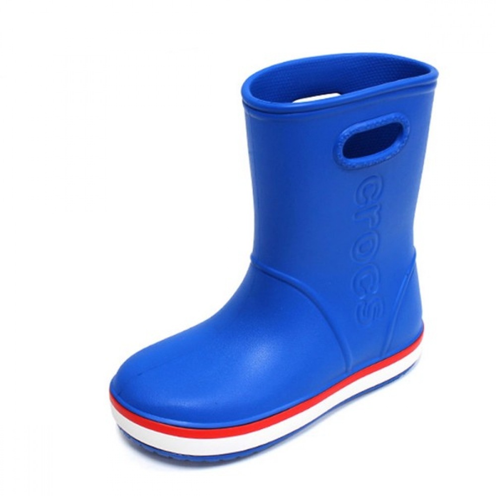 [クロックスシューズ] クロックスキッズクロックバンドキッズブーツコバルトフレーム 205827-4KD