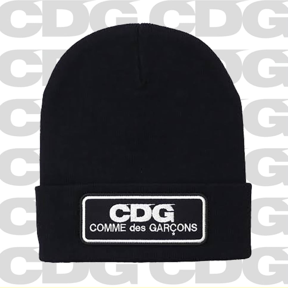 国内発送 / 正規店買付 【COMME des GARCONS】CDG ロゴ ニット帽 ニットキャップ ビーニー