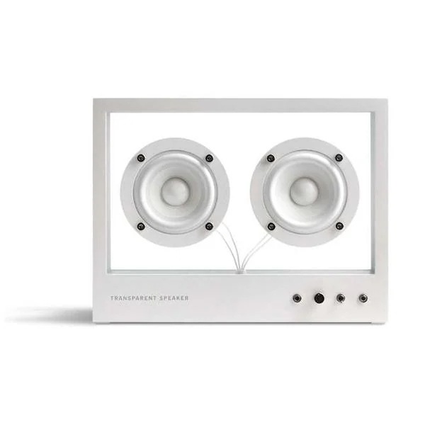 TPS-02 ホワイト SMALL TRANSPARENT SPEAKER [Bluetoothスピーカー]