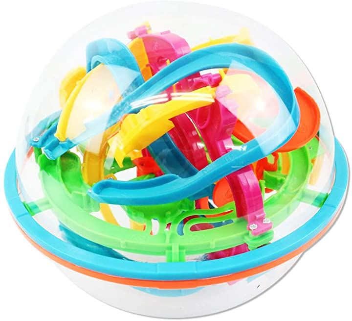 最新版 3D立体 迷路ボール パズル 新品?正規品 空間認識 知育玩具 138関門 新商品!新型