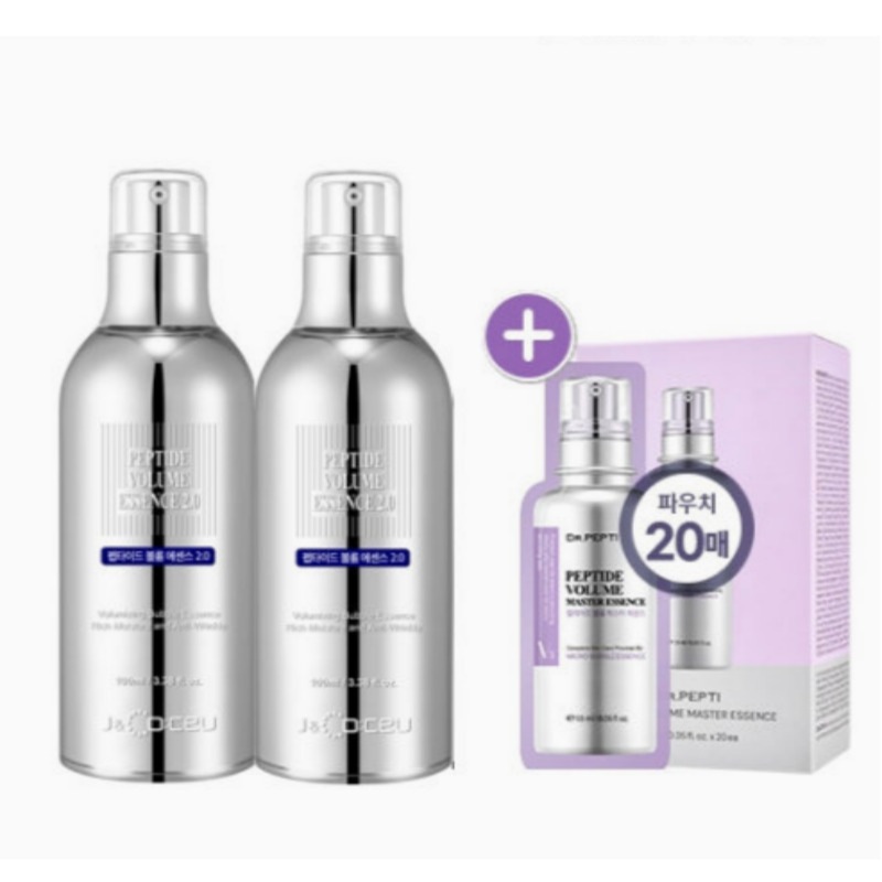 [正品] ペプチドボリューム エッセンス 100ml * 2個+贈呈品 ギフト サンプル20枚