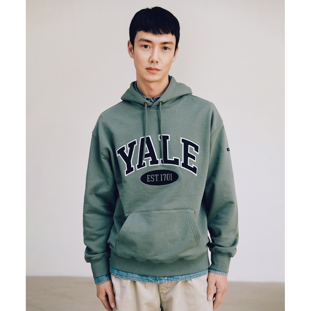 YALE (24SS) 2トーンアーチパーカーライトカーキ