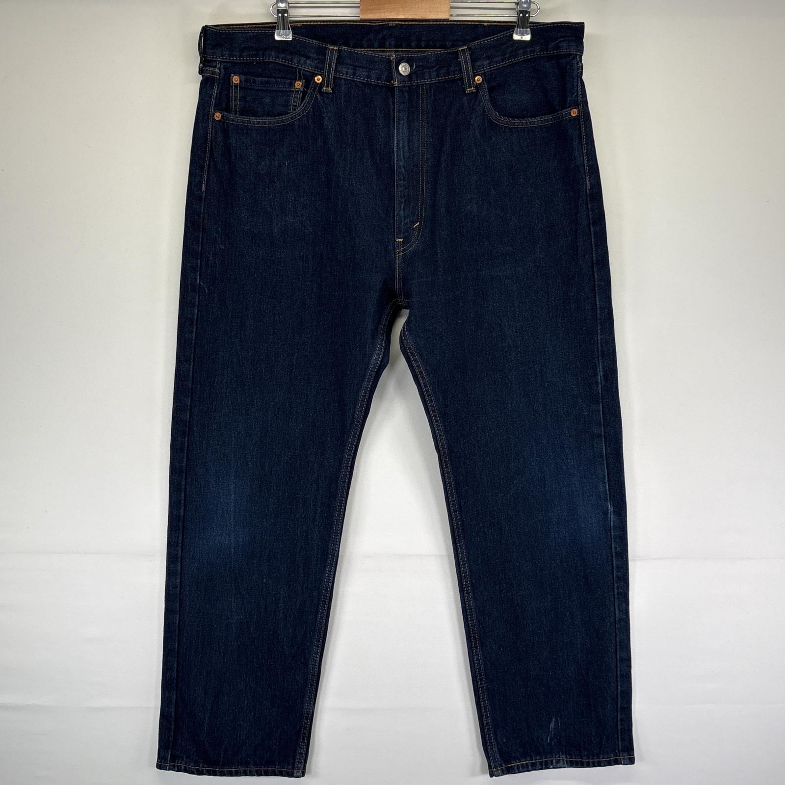 古着 デニムパンツ 505 ストレート ジーンズ ジーパン 5ポケット 長ズボン 大きいサイズ w40 L30 インディゴブルー メンズ