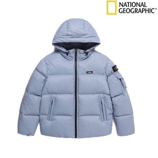 [始興店] N244UDW120 男女共用 ゴールデンモール ショート丈 グース フーディ ダウンジャンパー