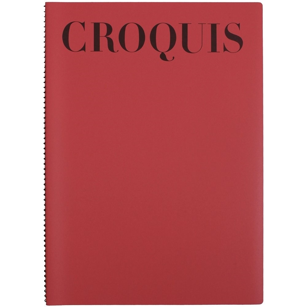 （まとめ買い）クロッキーブック スタンダード A4 クリームクロッキー紙 50枚 レッド S231A-01 [x10]