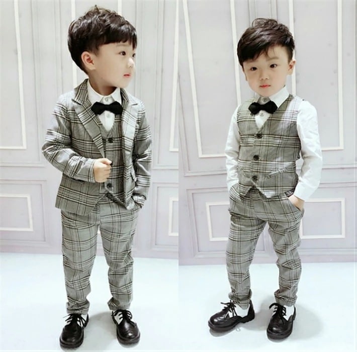 子供服 フォーマル 男子 スーツ ピアノ発表会 男子 卒業式 入学式 入園式 卒園式 七五三 祝い 結婚式 男子スーツ フォーマルスーツ 上下3点セット ベスト付 韓国子供服 新作 子供タキシード