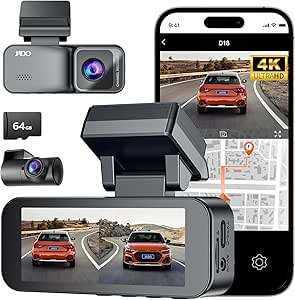 JADO ドライブレコーダー ミラー型 小型ドライブレコーダー 前後カメラ 4K UHD 800万画素 GPS WIFI搭載 IMX415センサー WDR搭載 3.16インチ 小型 ドラレコ 駐車監視