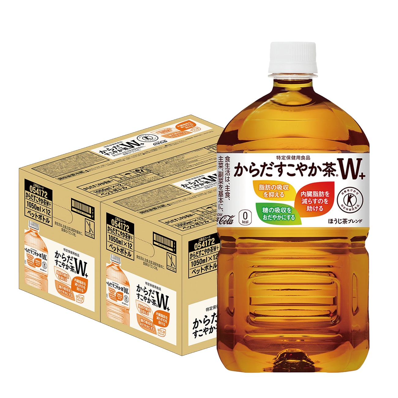 【送料無料】コカコーラ からだすこやか茶W 1050ml2ケース/24本