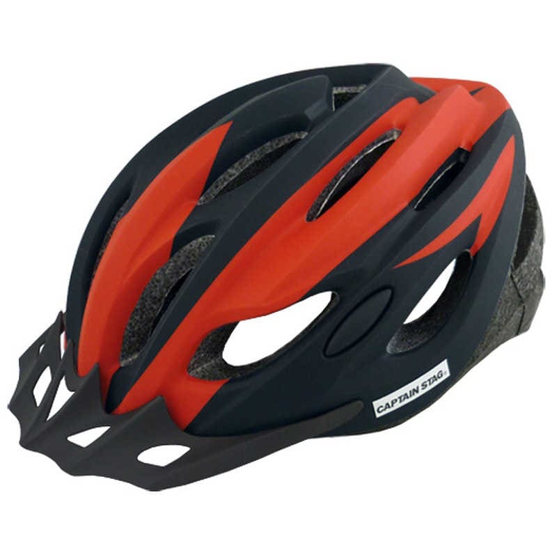 キャプテンスタッグ　子ども大人兼用自転車ヘルメット Ventoソフトシェル自転車ヘルメット バイザー付き(頭囲56～60cm/マットレッド) マットレッド　Y-6522 5,586円