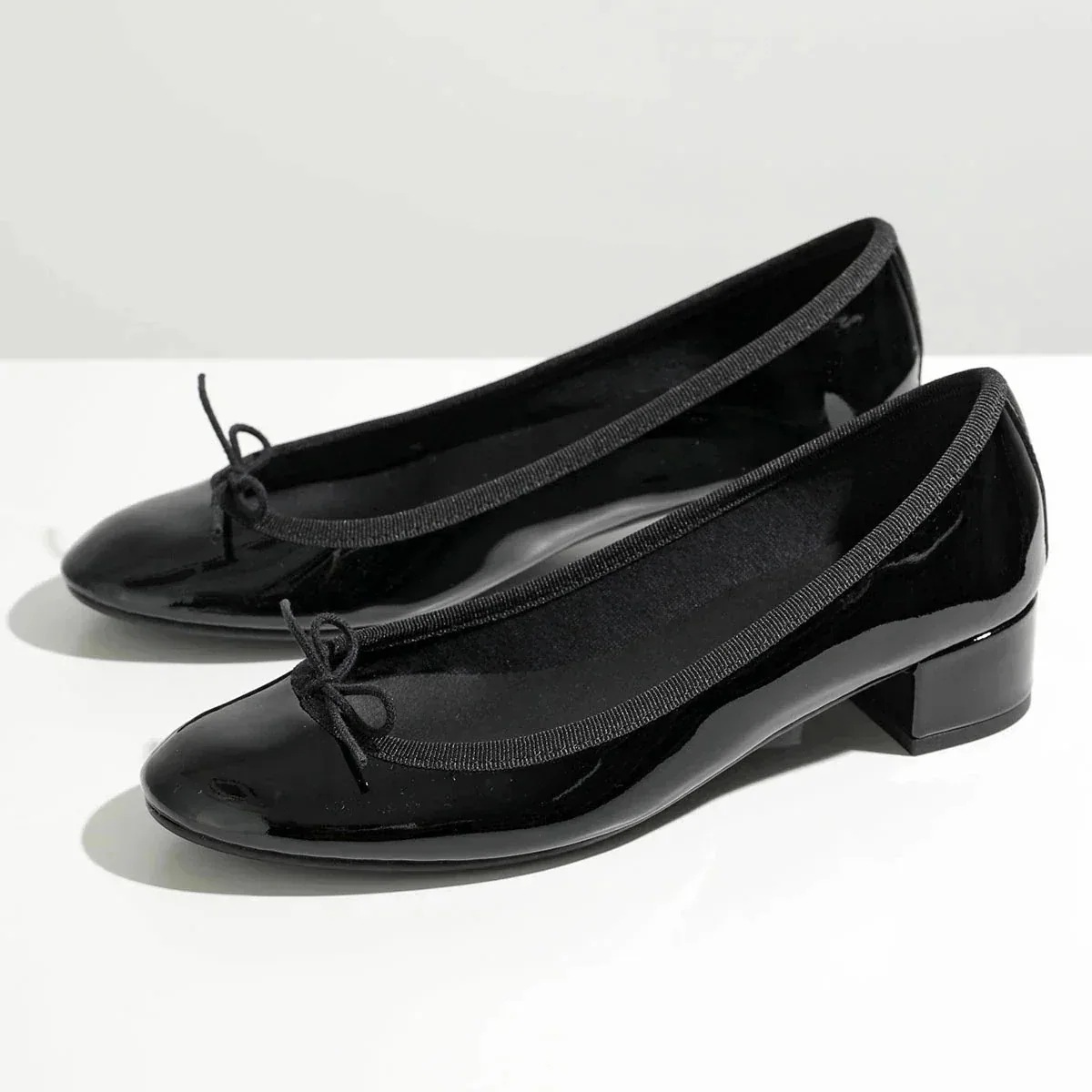 repetto レペット バレエシューズ Camille gomme カミーユ V080 VLUX レディース パテントレザー ゴム パンプス 3.0cmヒール