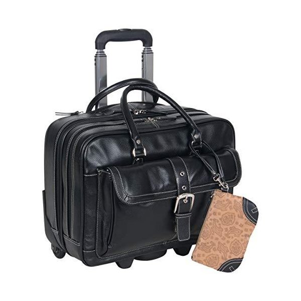 Heritage Travelware Lake View Women s Pebbled SOHO Leather Multi-Compartment 15.6\