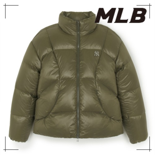 MLB公式 ダウン Curved padding NY (L.Khaki)