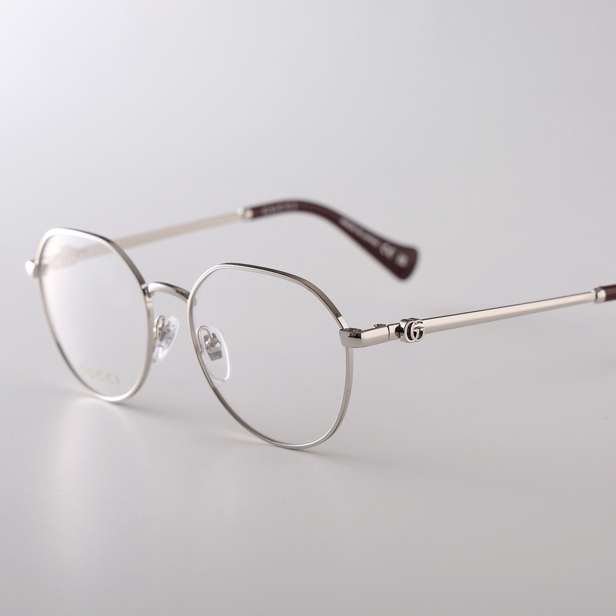 GUCCI グッチ メガネ GG1145O レディース メンズ ボストン型 メタルフレーム 細フレーム フルリム メタルロゴ クリングスタイプ 002