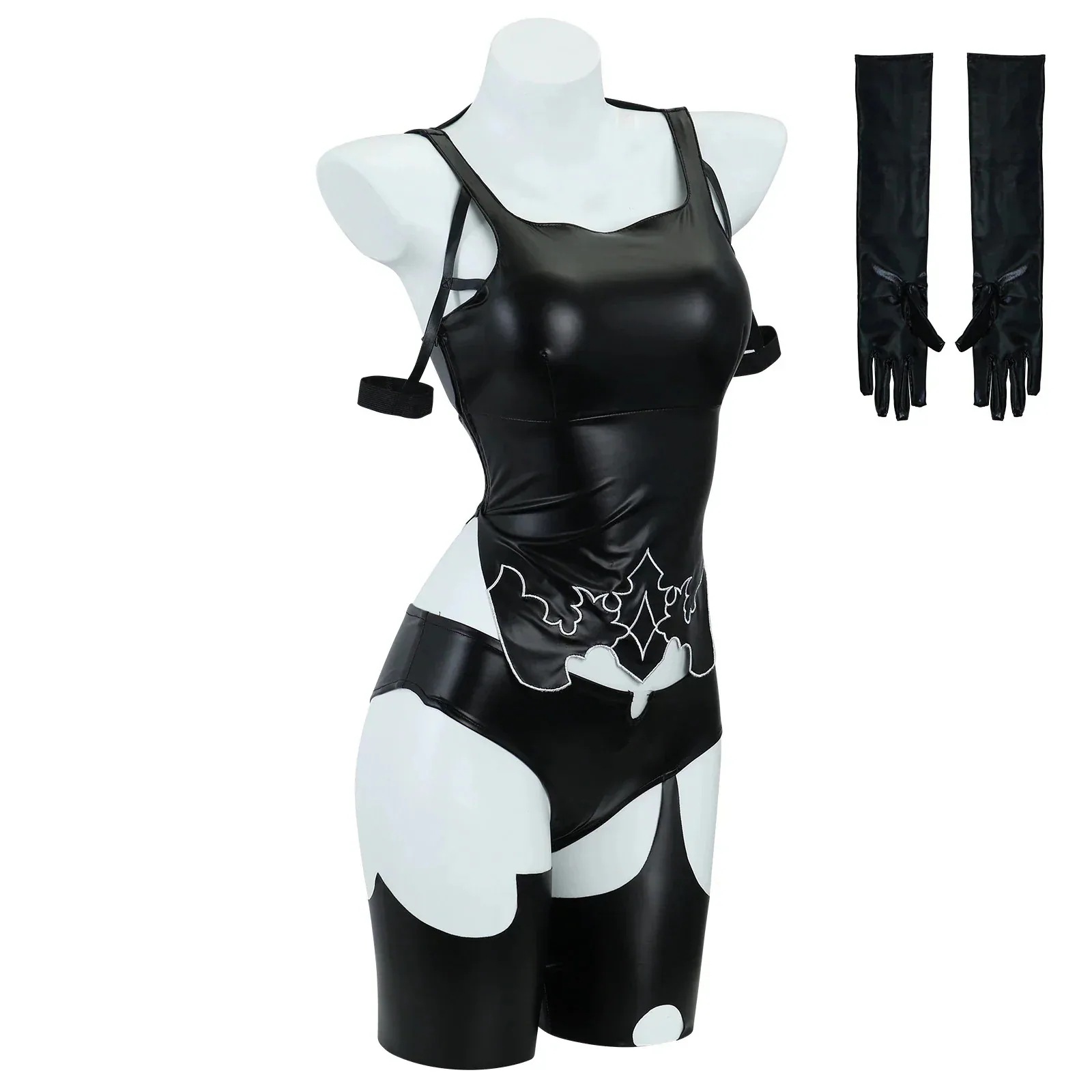 ニーアオートマタ フォルミズム 2B（ヨルハ二号B型） コスチューム　タイツ　実物化　コスプレ衣装　イベント　撮影　道具　ハロウィン