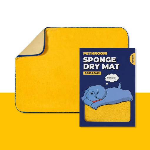[フェスルーム] スポンジ ドライマット 犬 猫 専用 マイクロファイバー タオル タオル 座布団 滑り止め 洗濯