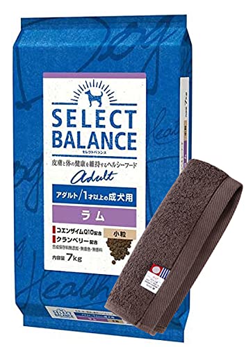 セレクトバランス アダルト ラム 小粒 7kg 【犬想いオリジナル 今治ハンドタオルセット】【タオルカラー モカ】【正規品】