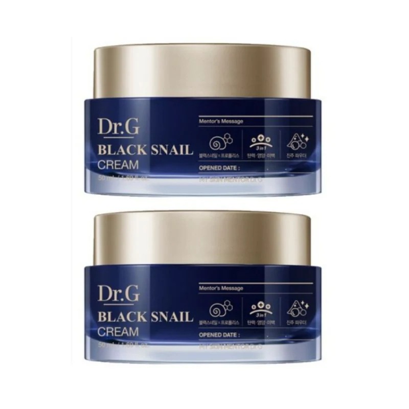 ブラック スネイル クリーム フェイスクリーム 保湿 整肌 デイリーケア 50ml×2
