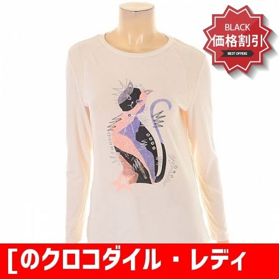 [のクロコダイルレディー]のクロコダイルレディーPNC02猫ラウンドティーCL7STS109-IV ティーシャツ / ソリッド/無知ティーシャツ / 韓国ファッション 5,810円