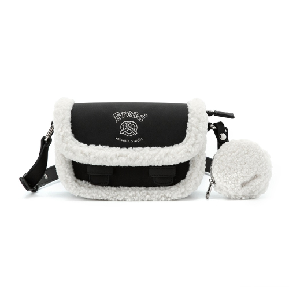 VANWALK ポグルフリースショルダーバッグ [ブラック]