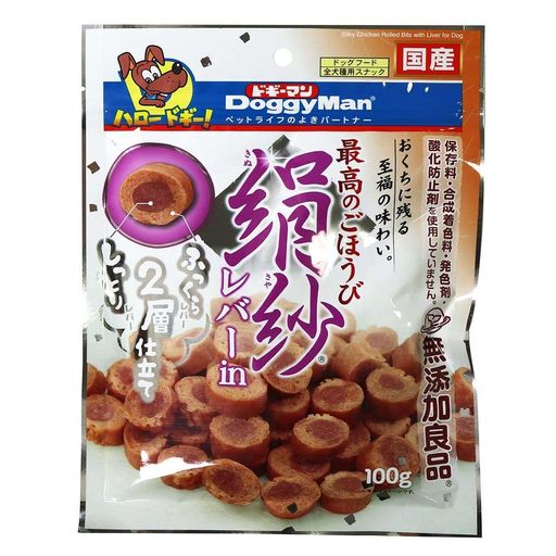 (まとめ買い)ドギーマン 絹紗レバーIN 100G 犬用おやつ 【×16】 5,414円