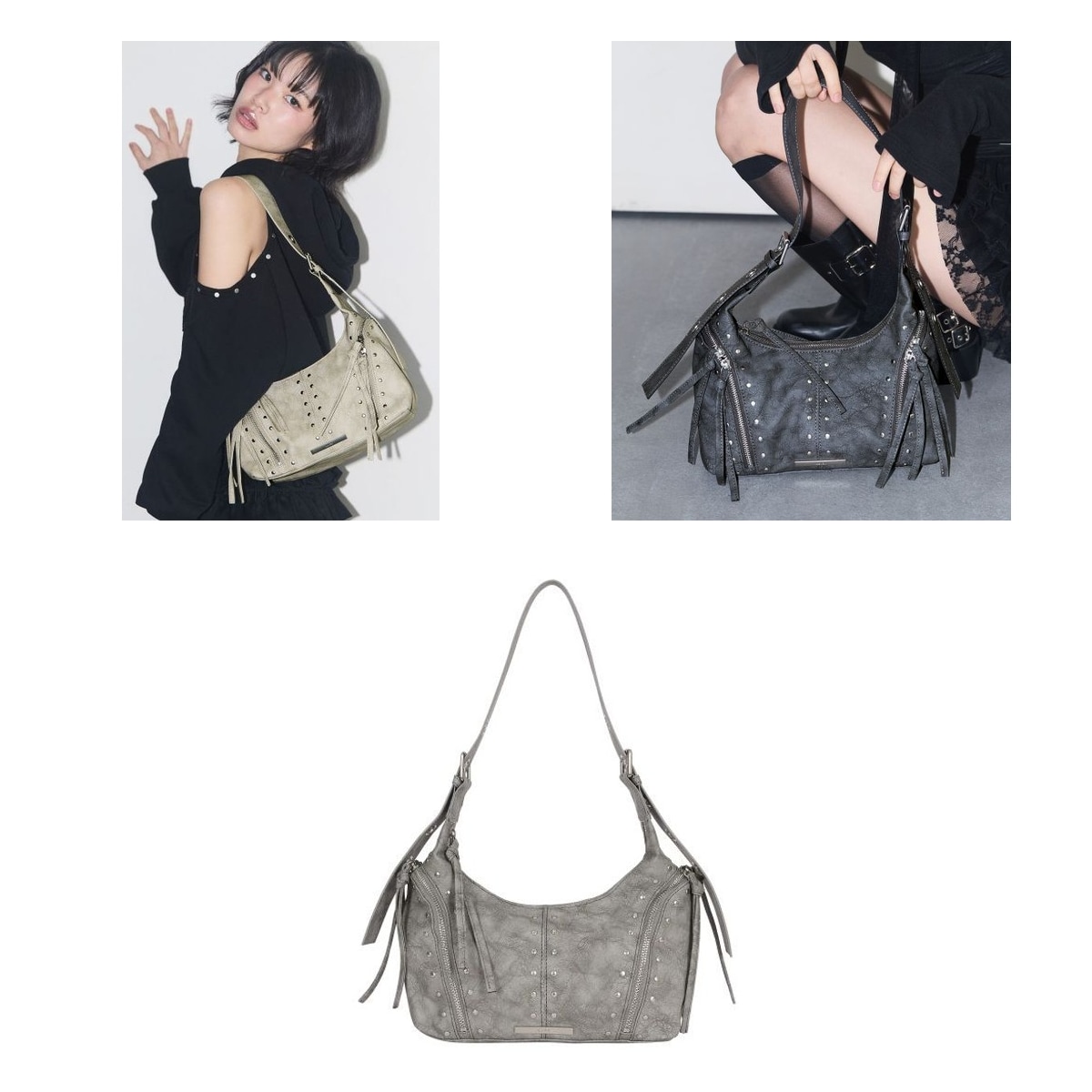 【ILLIGO】 Leaf Eyelet Shoulder Bag 3色 正規品