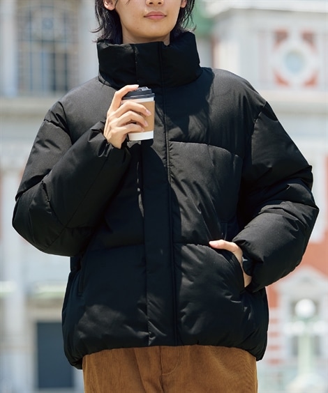 ジャンパー・ブルゾン 防風・はっ水・吸湿発熱中綿入スタンドカラーブルゾン