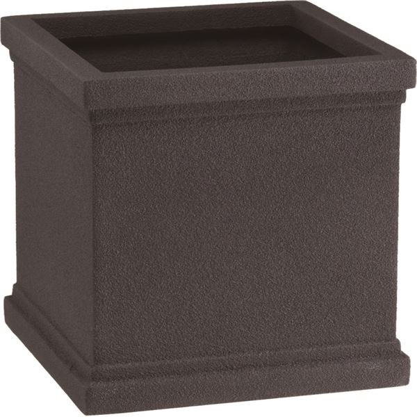 大和プラスチック ファイバーグラスシリーズ スクエアポット L型 ホワイト L-25型 （底穴なし）