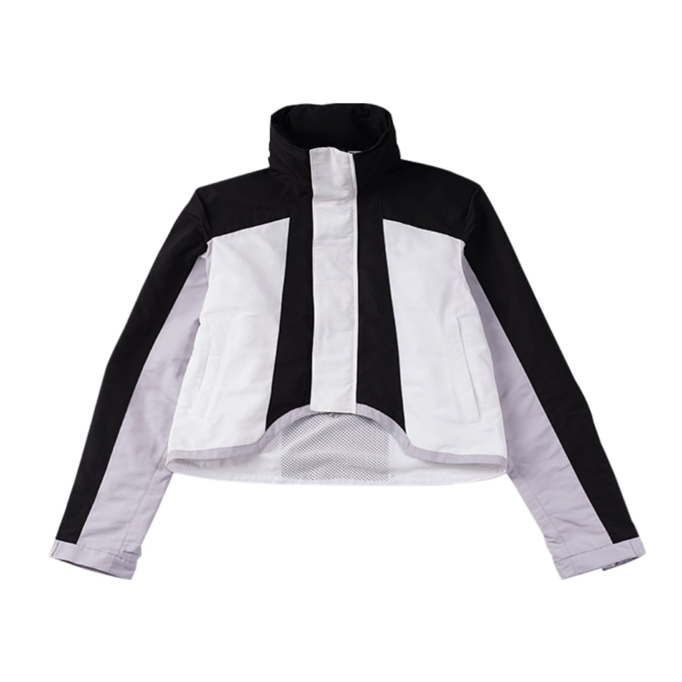 【IFEELLUCKY】 BLOCK CROP JACKET