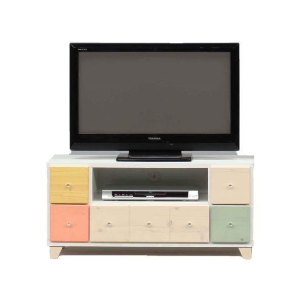 日本製 天然木 TV台 93.5cm幅 マルチカラー 完成品 テレビ台 TVボード テレビボード リビングボード