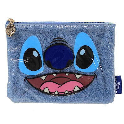 【同梱可】美品 ディズニー リロ&スティッチ ストラップ ポーチ パスケース ファンキャップ 等 グッズセット リロ＆スティッチ 合皮ポーチ縦型（103124034）｜リロ＆スティッチ