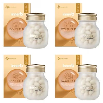 【56粒ｘ4個】イナビー アクアリッチダブルアップ インナービューティー　ヒアルロン酸　innerb