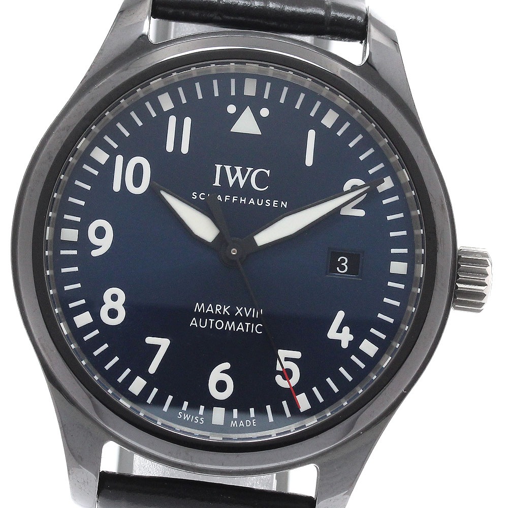 IWC IWC SCHAFFHAUSEN IW324703 パイロットウォッチ マーク XVIII ローレウス 世界限定1500本 自動巻き メンズ 美品 保証書付き_940310【中古】