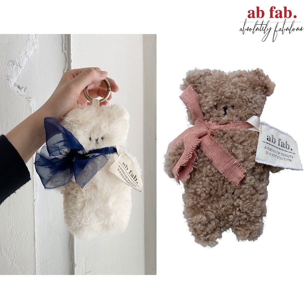 ab fab★韓国★大人気★Bibi キーリング Key ring ab fab] [限定販売] [Boo & Bibi] bbbear Keyring 2色 [韓国人気