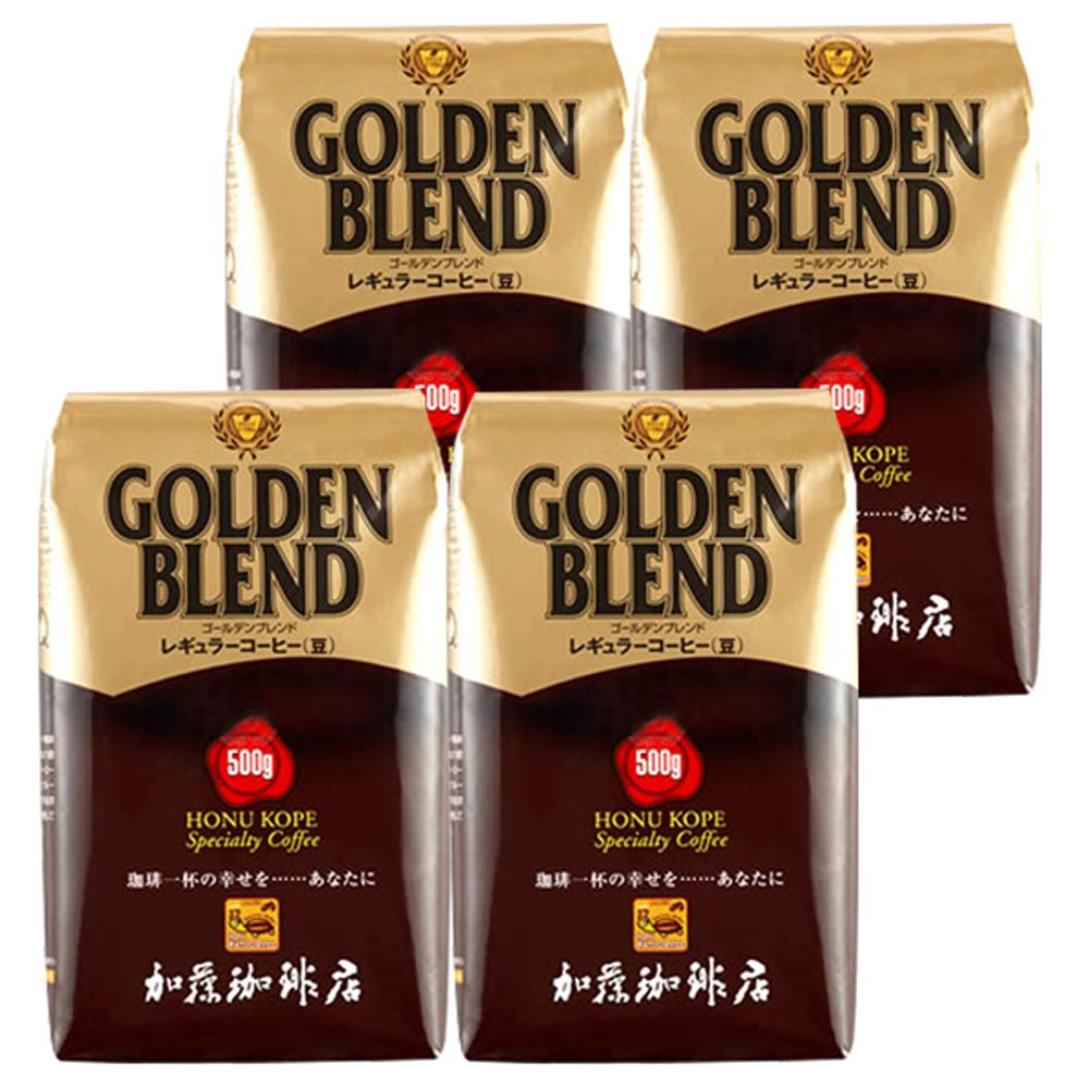 加藤珈琲店 ゴールデンブレンド 2kg セット 500g×4 珈琲豆 挽き具合：豆のまま 加藤珈琲店
