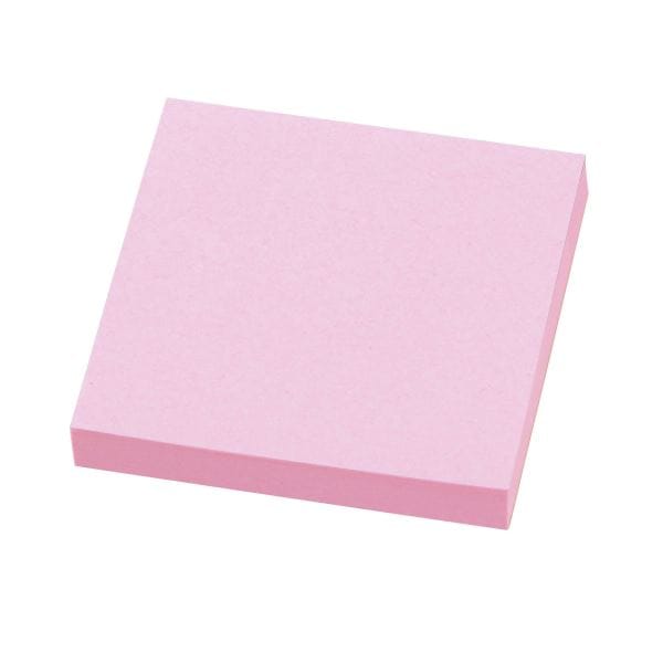 （まとめ） ライオン事務器ふせん［リペタ］ 貼ってはがせるメモ 76.2×76.2mm ピンク RL-17 1冊 (×30セット)