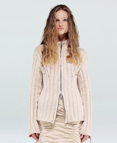 Nache sure soft knit zip up ニット Nache sure soft knit zip up ニット