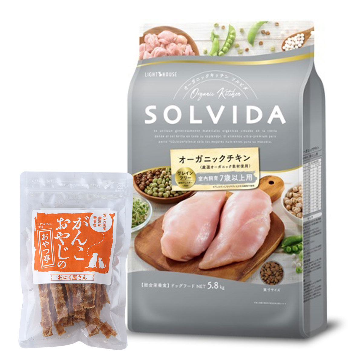 ドッグフード グレインフリー チキン 室内飼育7歳以上用 5.8kg【国産たじま鶏ジャーキー40g付き】