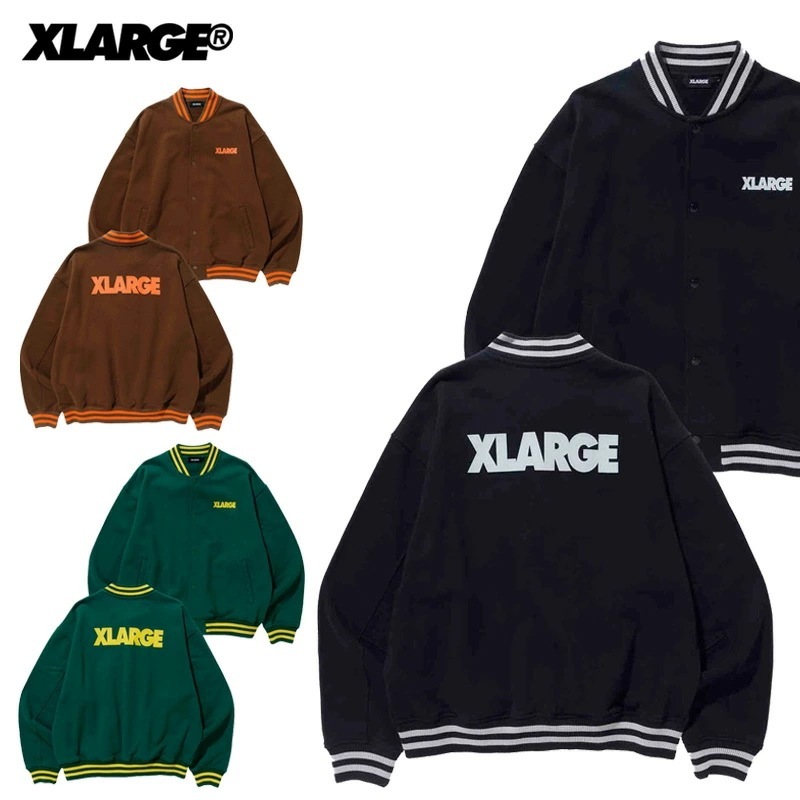 エクストララージ SWEAT VARSITY JACKET スウェット バーシティ ジャケット スタジャン/アウター/男性/メンズ [AA]