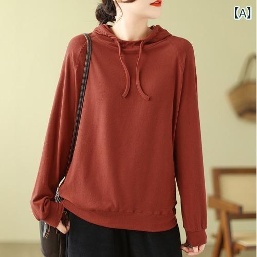 レディース 秋冬 長袖 無地フーディ スウェット パーカー 普段使い おしゃれ きれいめ カジュアル アップ 快適コーデ 暖かい レジャー アウトドア 旅行 普段 仕事 5,316円